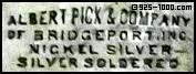 Albert Pick & Company of Bridgeport, nickel silver, silver soldered