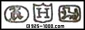 eagle, H, lion
