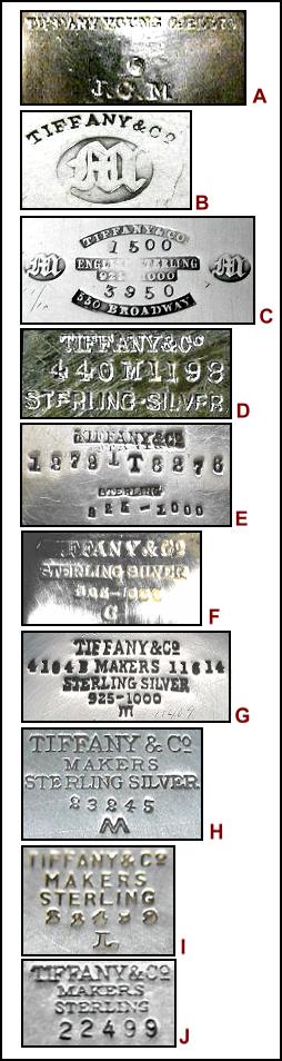 tiffany and company markings