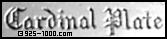 Cardinal Plate